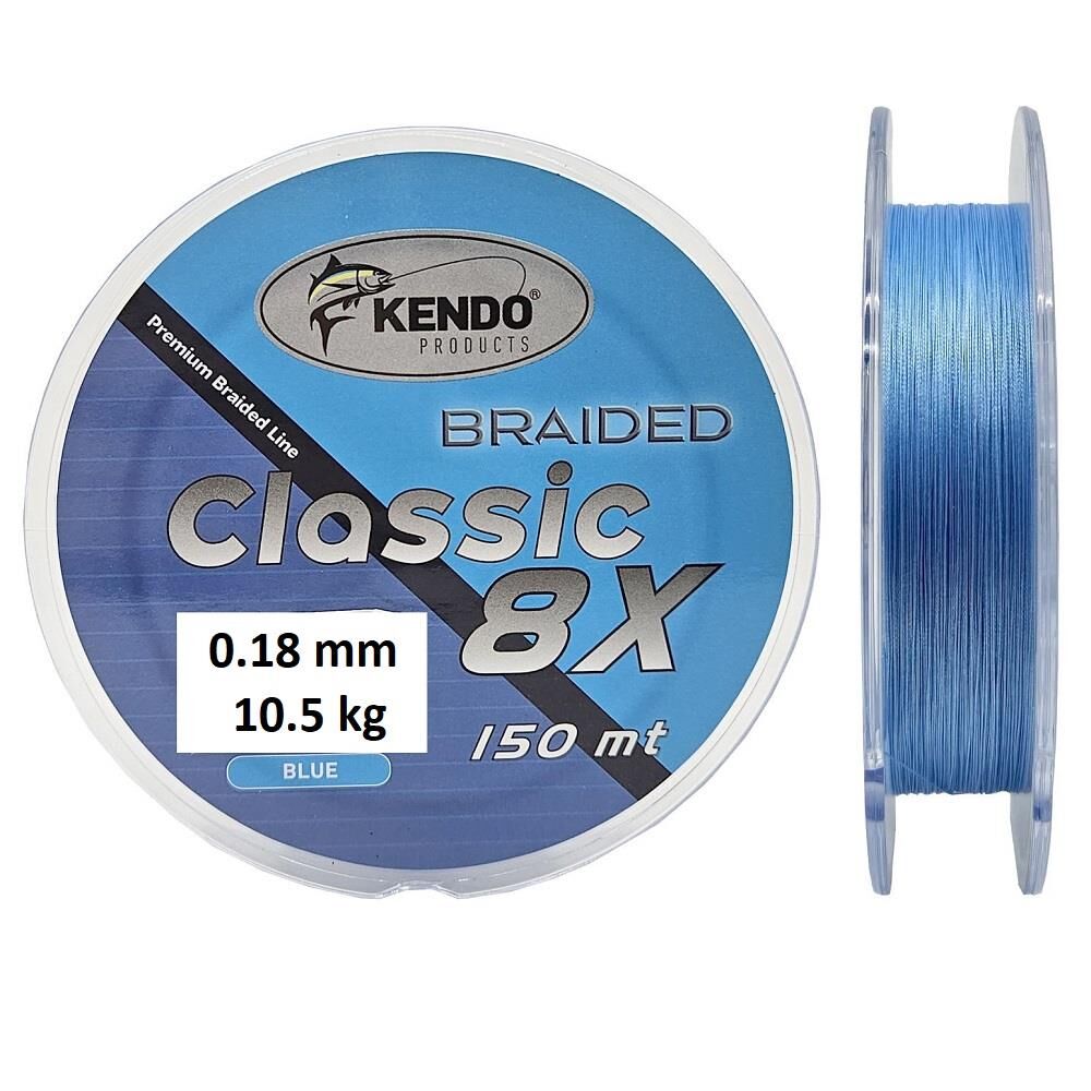 Kendo Classic 8X 0.18mm 150m Blue Örgü İp Misina