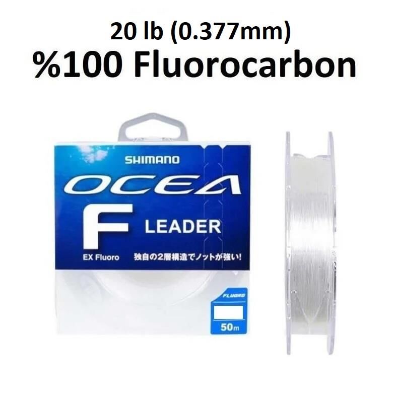 Shimano Ocea F Leader EX Fluorocarbon Misina 50m 20lb 0.377mm