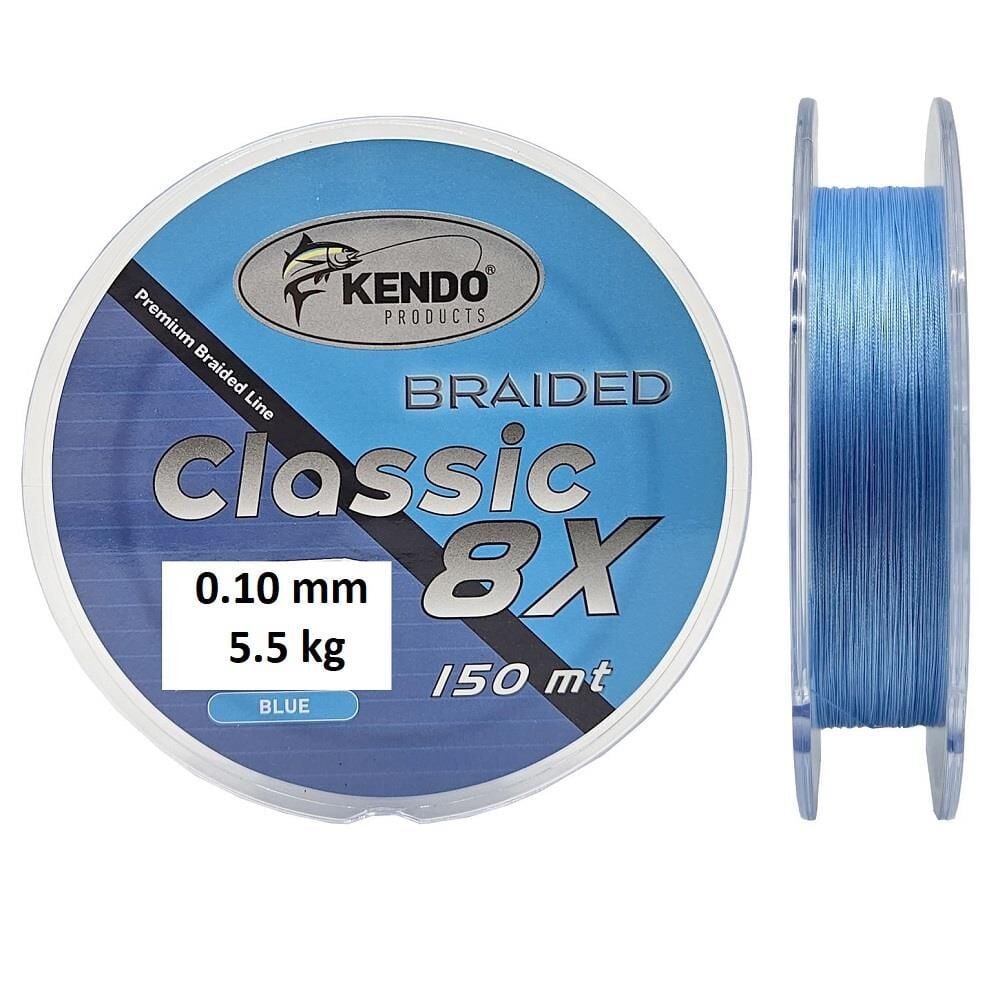 Kendo Classic 8X 0.10mm 150m Blue Örgü İp Misina