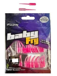 Fujin Baby Fry 2.7cm LRF Silikonu 30 Adet UV Glow Pinkyeel