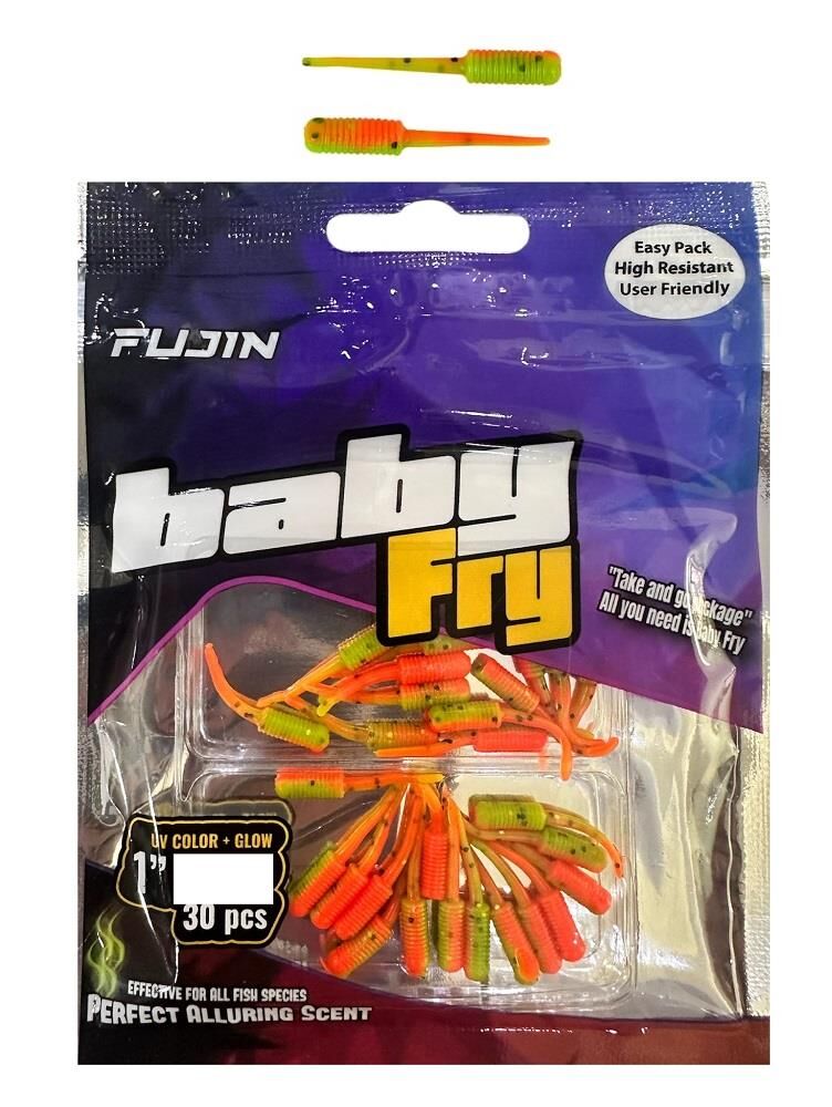 Fujin Baby Fry 2.7cm LRF Silikonu 30 Adet UV Firetiger