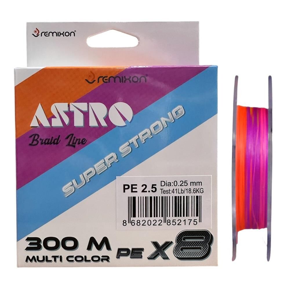 Remixon Astro 8x 0.25mm 300m Multi Color İp Misina