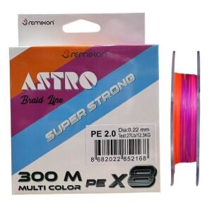 Remixon Astro 8x 0.22mm 300m Multi Color İp Misina