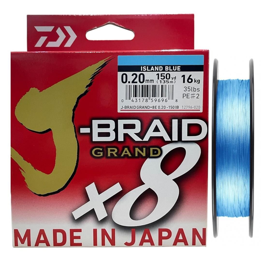 Daiwa J-Braid Grand 135mt 0.20mm 8X Island Blue İp Misina