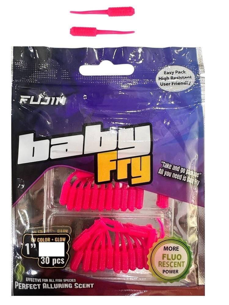 Fujin Baby Fry 2.7cm LRF Silikonu 30 Adet Pink Glow