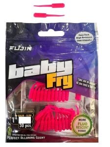 Fujin Baby Fry 2.7cm LRF Silikonu 30 Adet Pink Glow