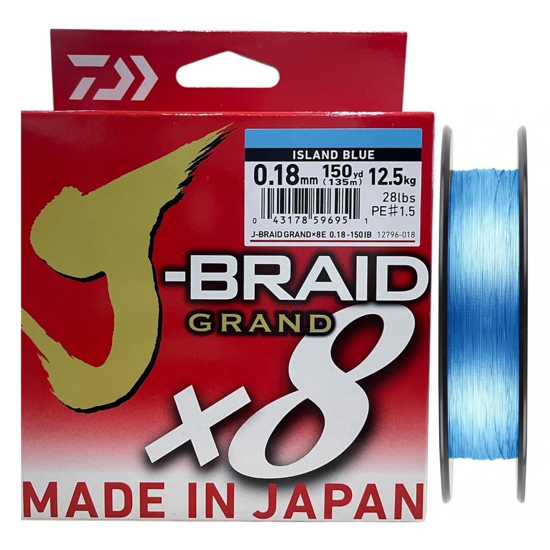 Daiwa J-Braid Grand 135mt 0.18mm 8X Island Blue İp Misina