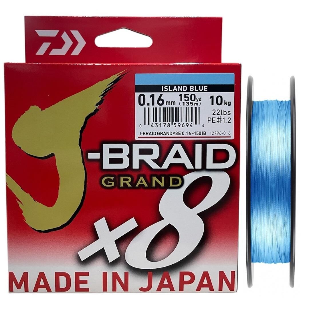Daiwa J-Braid Grand 135mt 0.16mm 8X Island Blue İp Misina