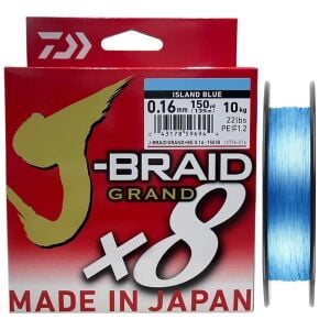 Daiwa J-Braid Grand 135mt 0.16mm 8X Island Blue İp Misina