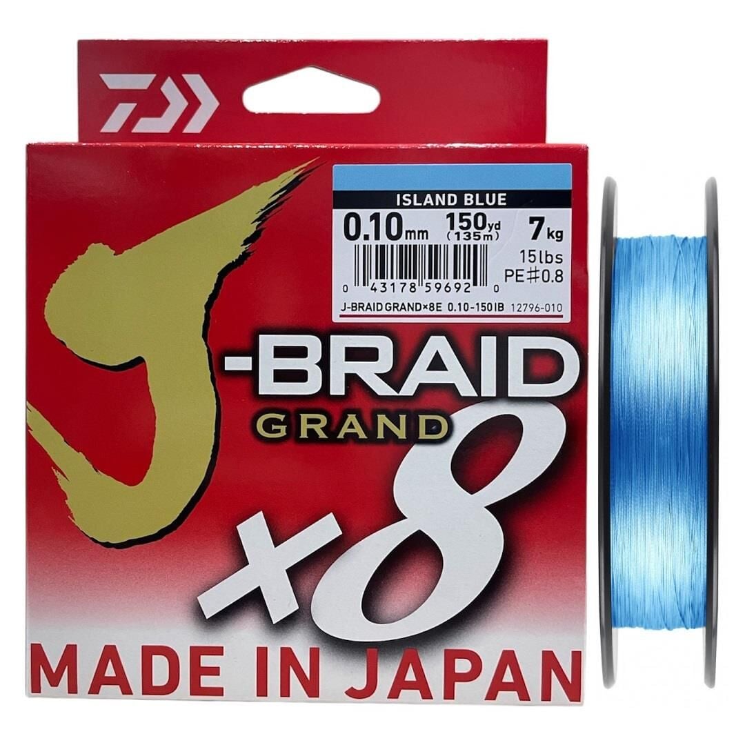 Daiwa J-Braid Grand 135mt 0.10mm 8X Island Blue İp Misina