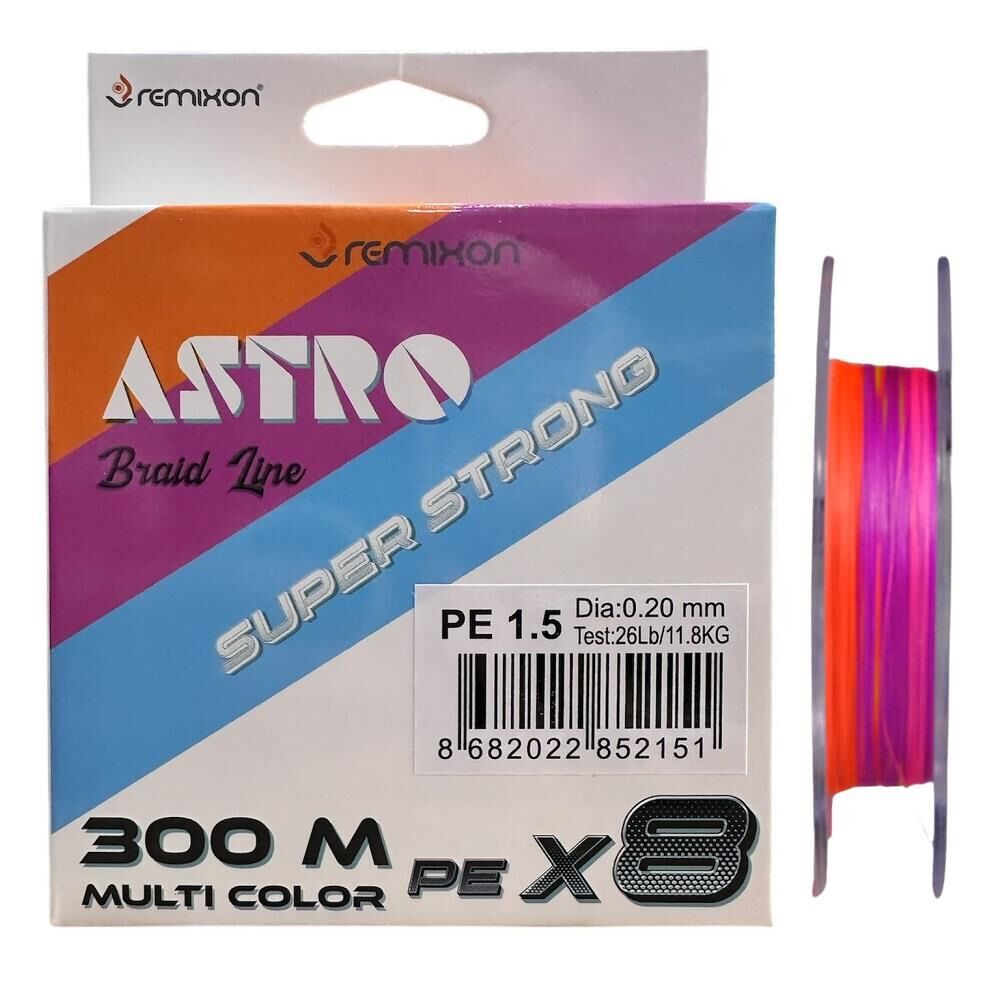 Remixon Astro 8x 0.20mm 300m Multi Color İp Misina