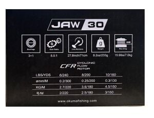 Okuma JAW-30 3+1BB Spin Olta Makinesi