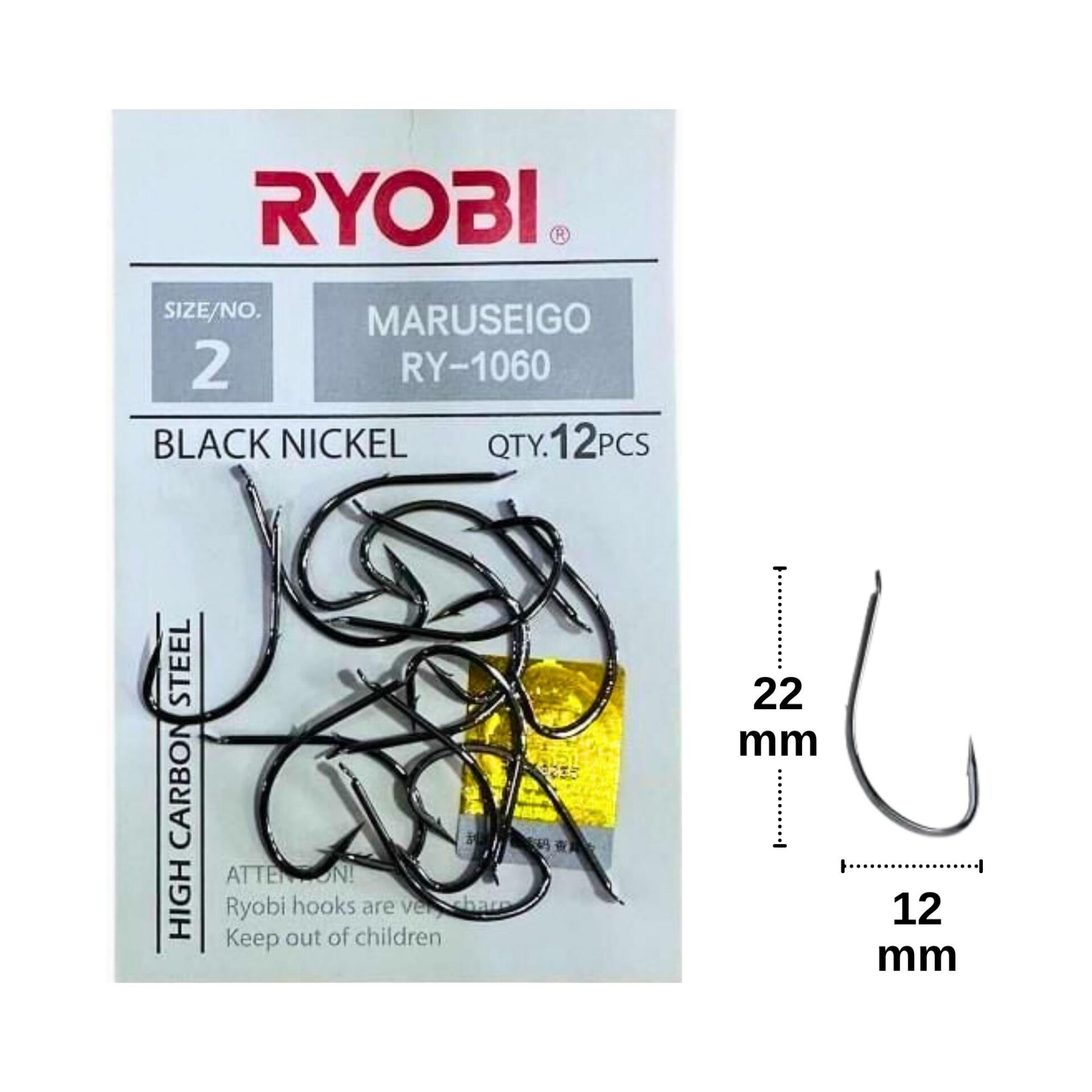 Ryobi Maruseigo RY-1060 No:2 İğne (12 adet)