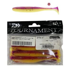 Daiwa Tournament L.S D'Fin 10.2cm 5.5gr Silikon Yem 7 Adet UV Crush Candy
