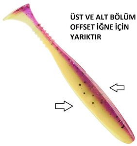 Daiwa Tournament L.S D'Fin 10.2cm 5.5gr Silikon Yem 7 Adet UV Crush Candy