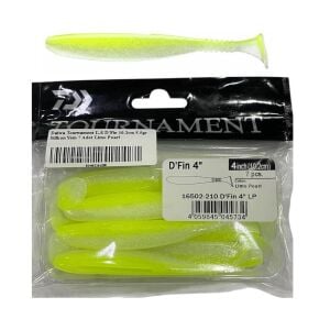 Daiwa Tournament L.S D'Fin 10.2cm 5.5gr Silikon Yem 7 Adet Lime Pearl
