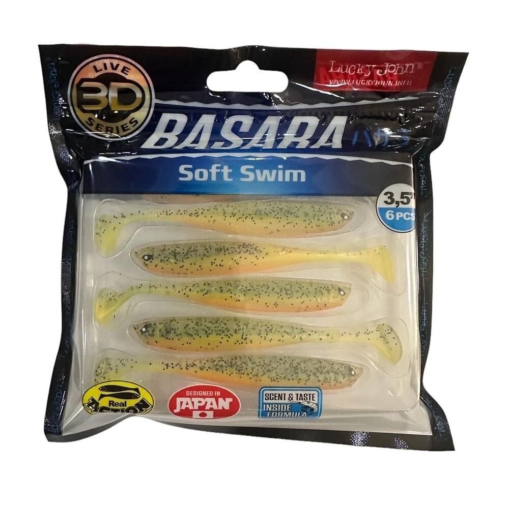 Lucky John Basara 3.5'' (8.89 cm) Silikon Yem Renk: TR008 (6 adet)