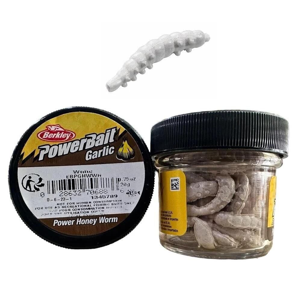 Berkley Powerbait Power Honey Worm White Silikon Solucan Garlic 2.5cm (55 adet)