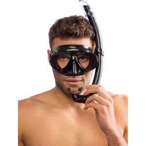 Cressi Perla Maske Mare Şnorkel Seti Siyah