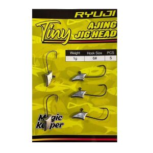 Ryuji Tiny Ajing Jig Head Zoka 1gr No:6  5 Adet