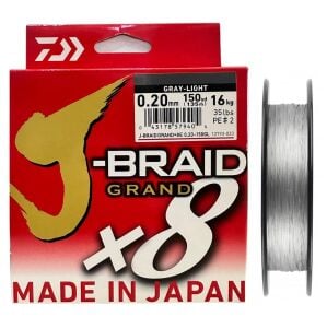 Daiwa J-Braid Grand 135mt 0.20mm 8X Gray Light İp Misina