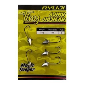 Ryuji Tiny Ajing Jig Head Zoka 0.8gr No:6  5 Adet