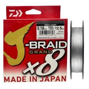 Daiwa J-Braid Grand 135mt 0.18mm 8X Gray Light İp Misina